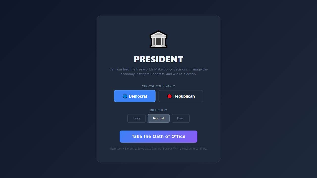 President screenshot