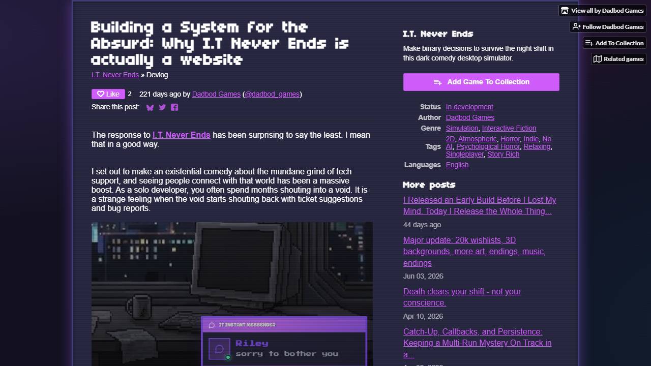 I.T. Never Ends screenshot