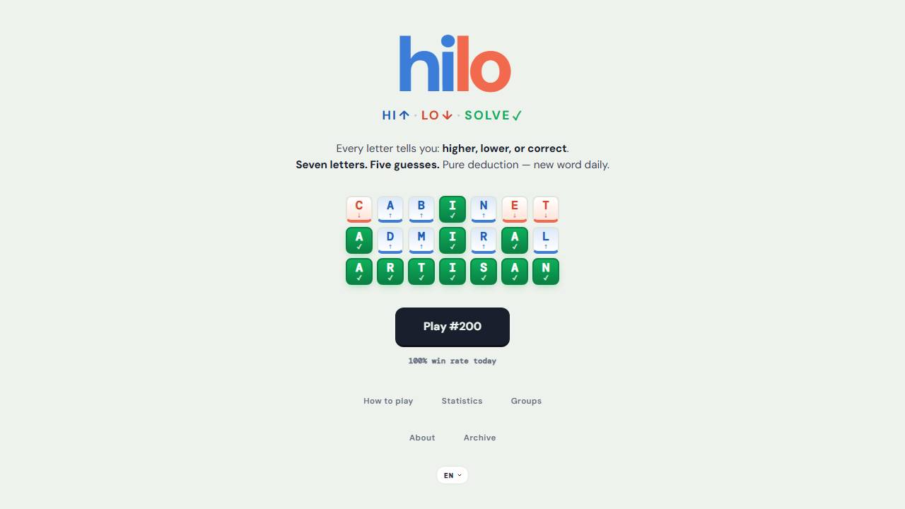 Hilo screenshot