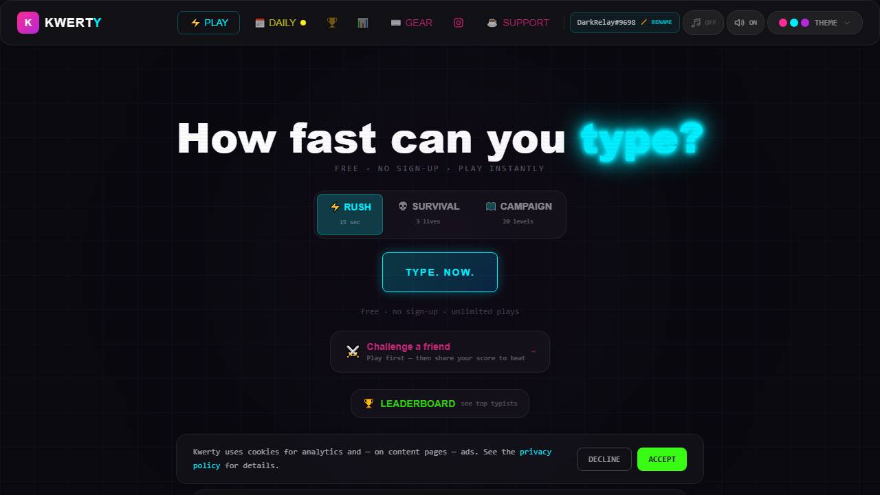 Kwerty screenshot