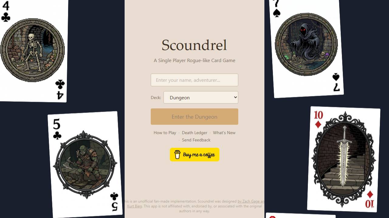 Scoundrel screenshot