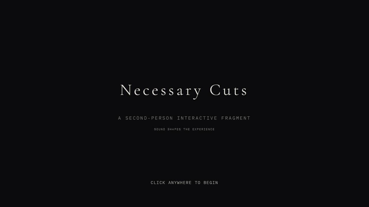 Necessary Cuts screenshot
