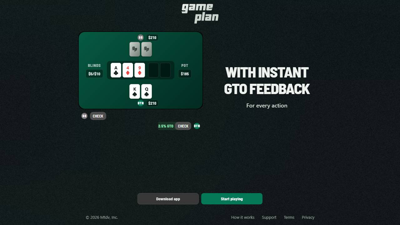 Gameplan screenshot