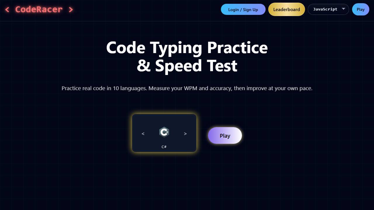 CodeRacer screenshot