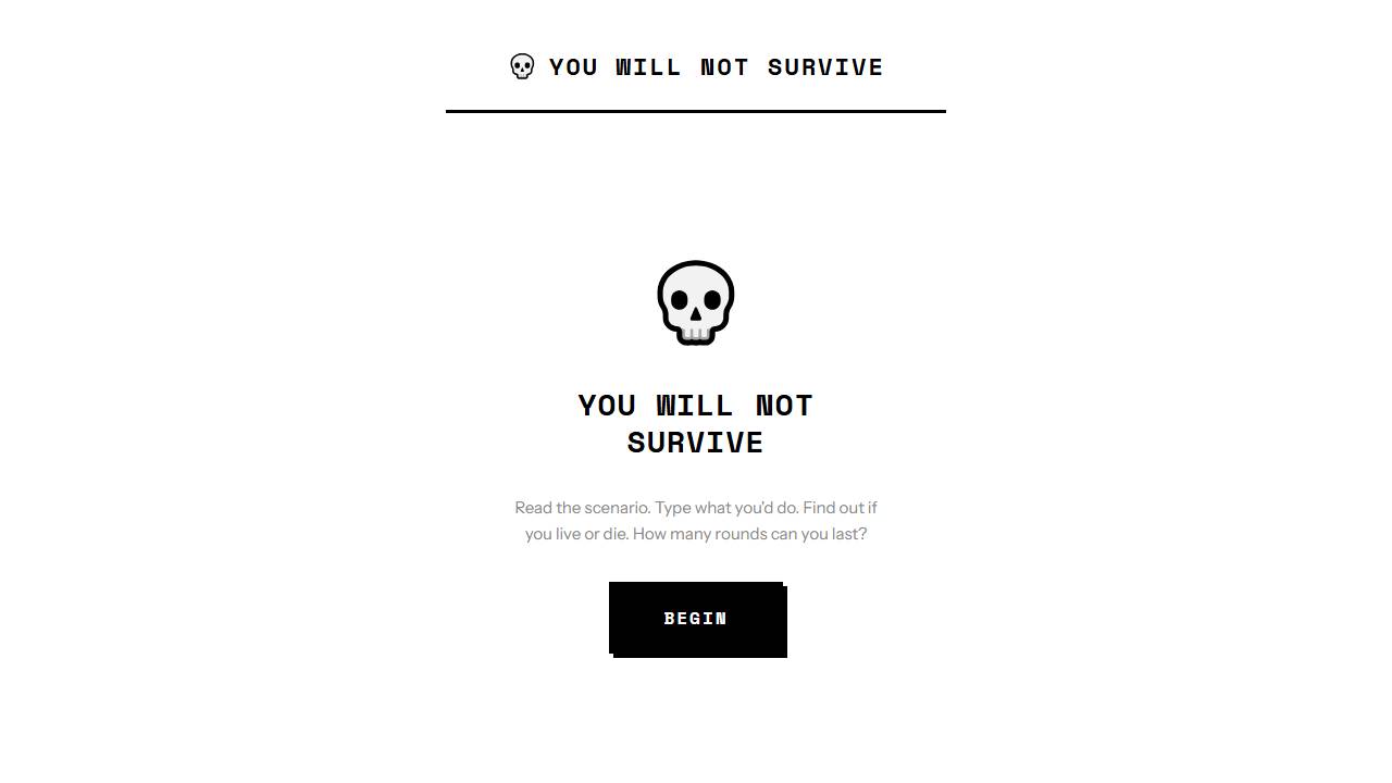 You Will Not Survive screenshot