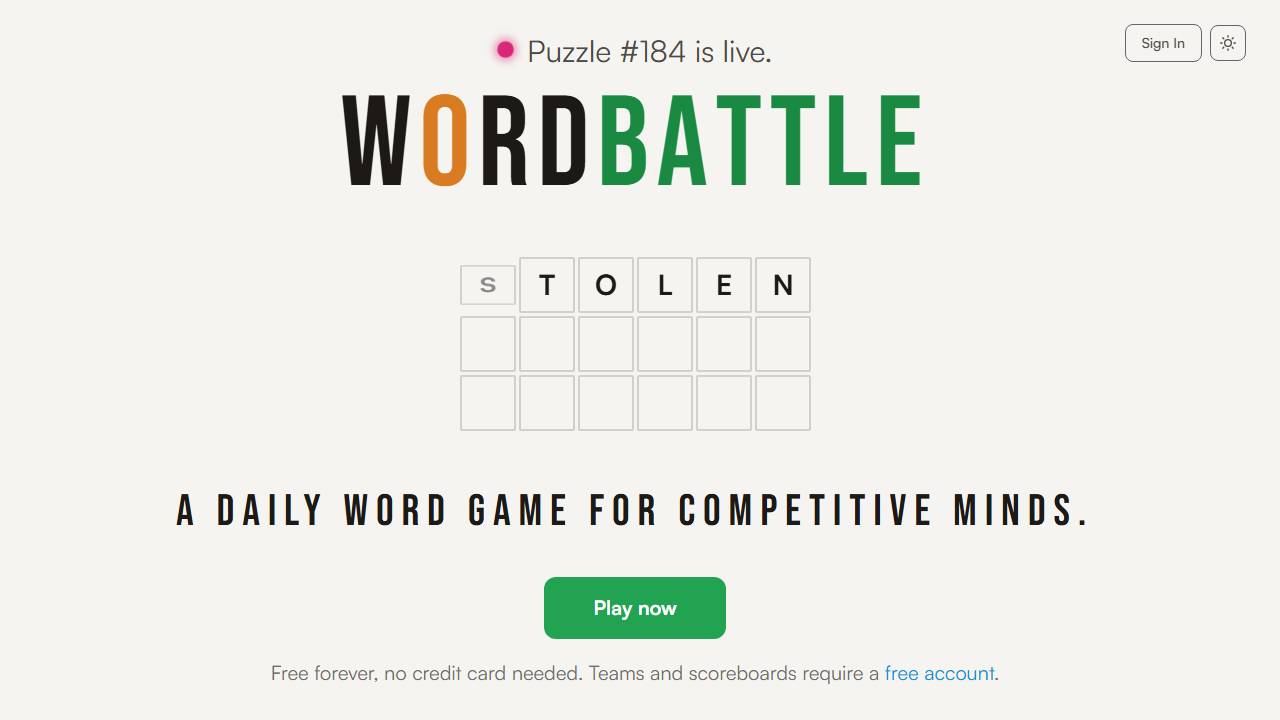 WordBattle screenshot