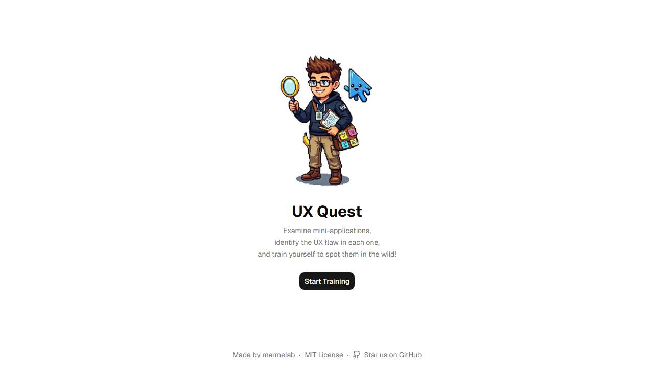 UX Quest screenshot