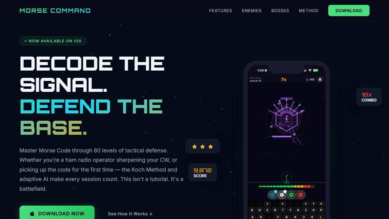 Morse Command screenshot