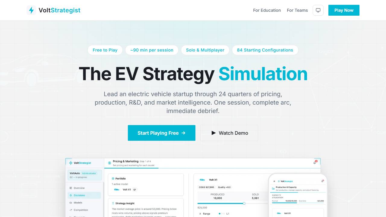 VoltStrategist screenshot