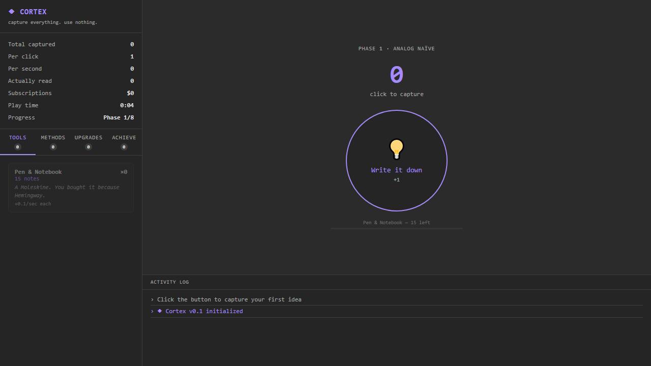 Cortex screenshot