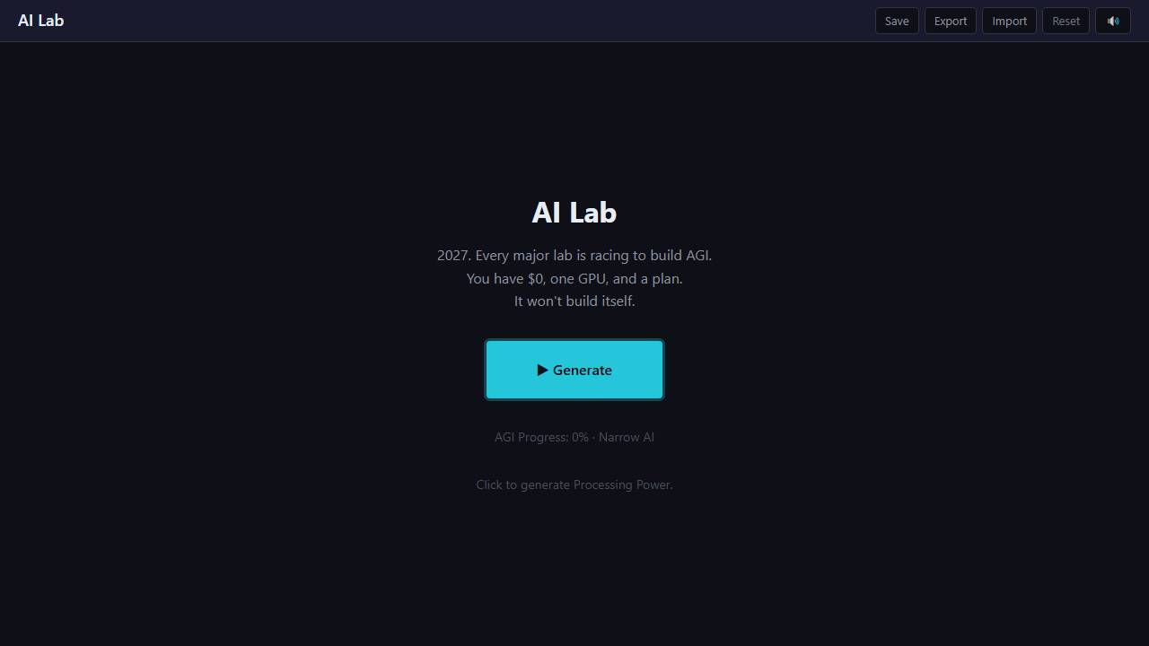 AI Lab screenshot