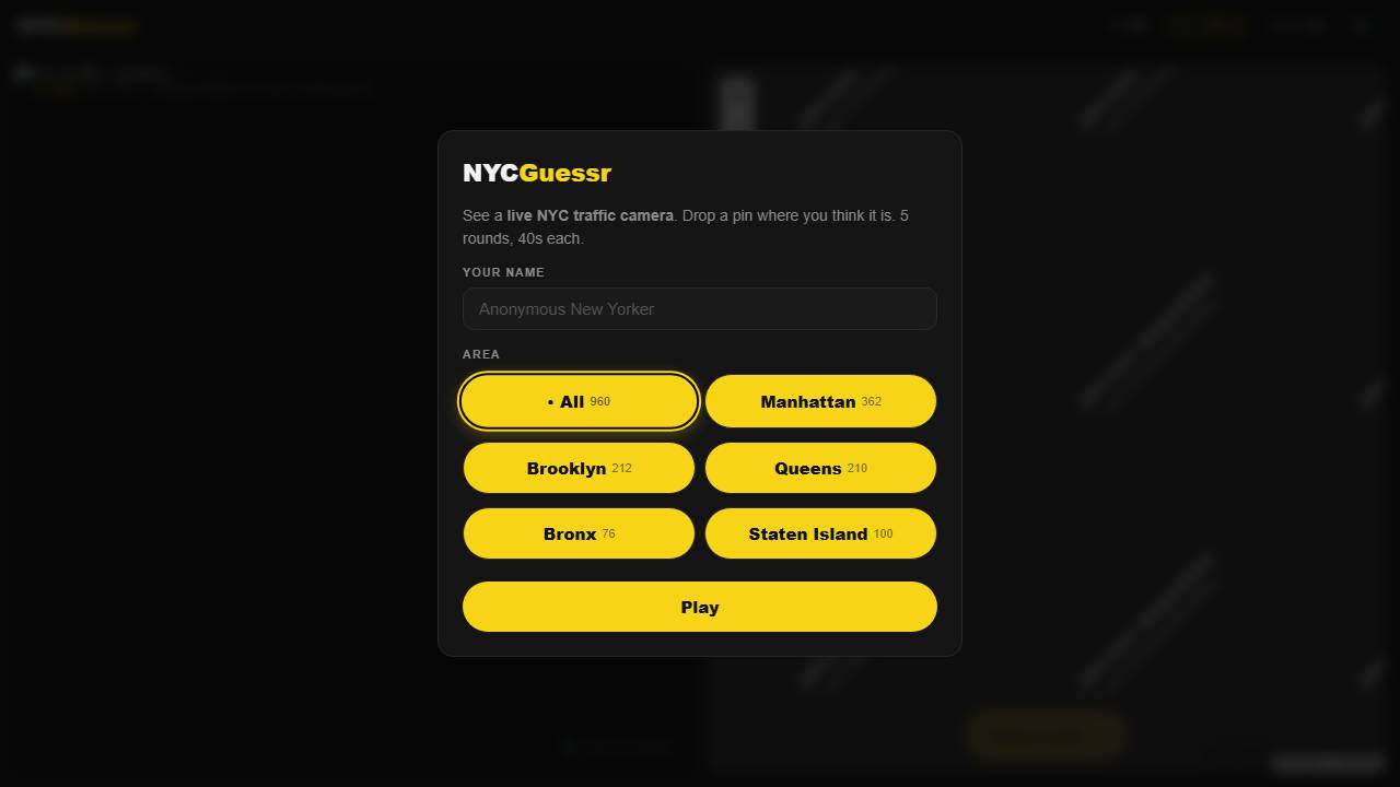 NYC Guessr screenshot