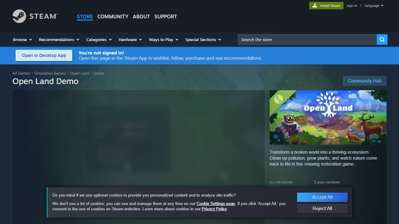 Open Land screenshot