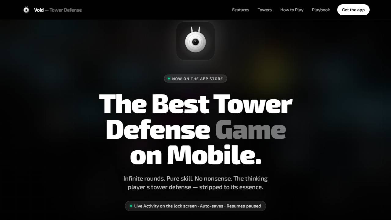 Void — Tower Defense screenshot