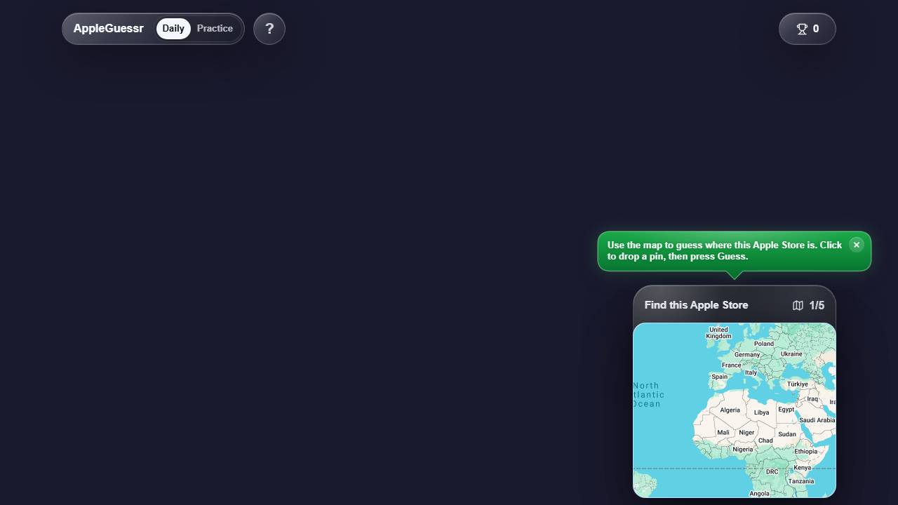 AppleGuessr screenshot