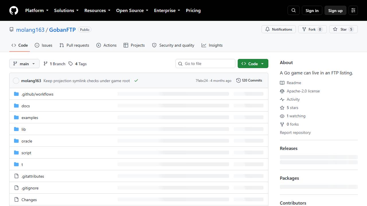 GobanFTP screenshot