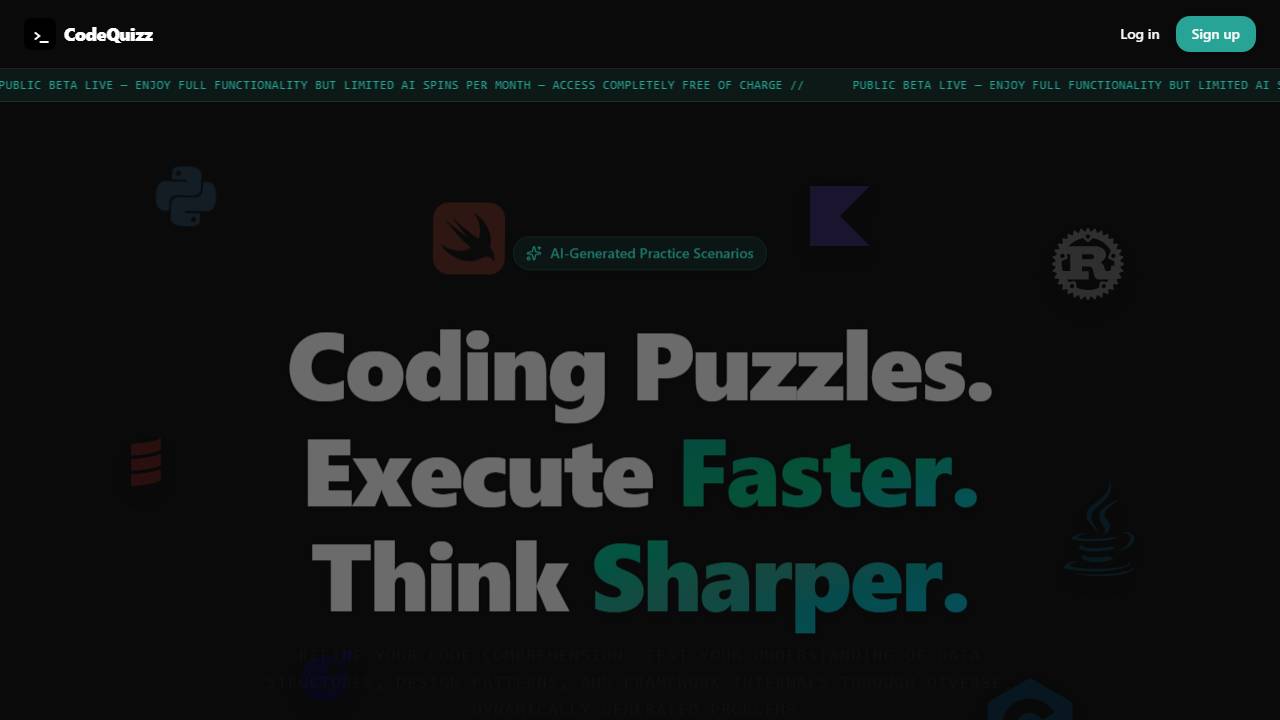 CodeQuizz screenshot