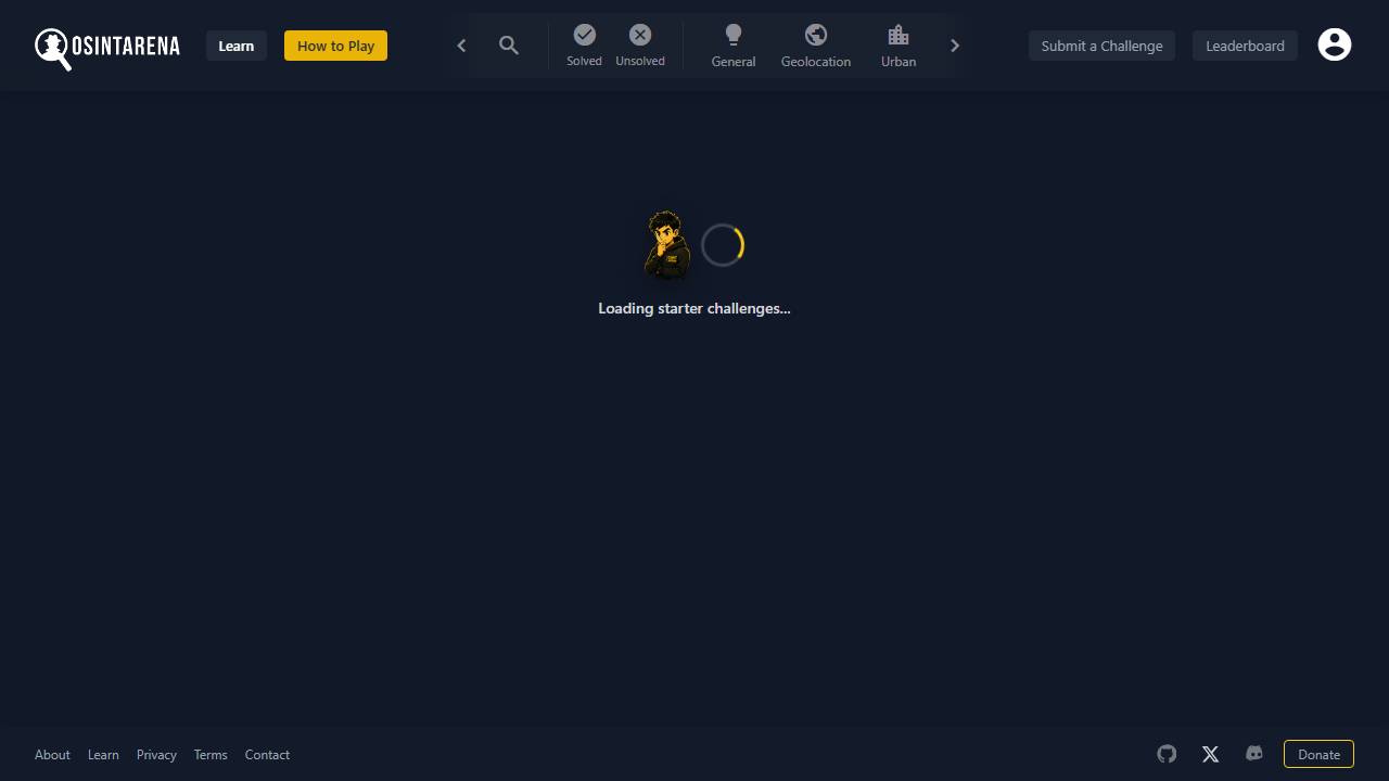 OSINT Arena screenshot