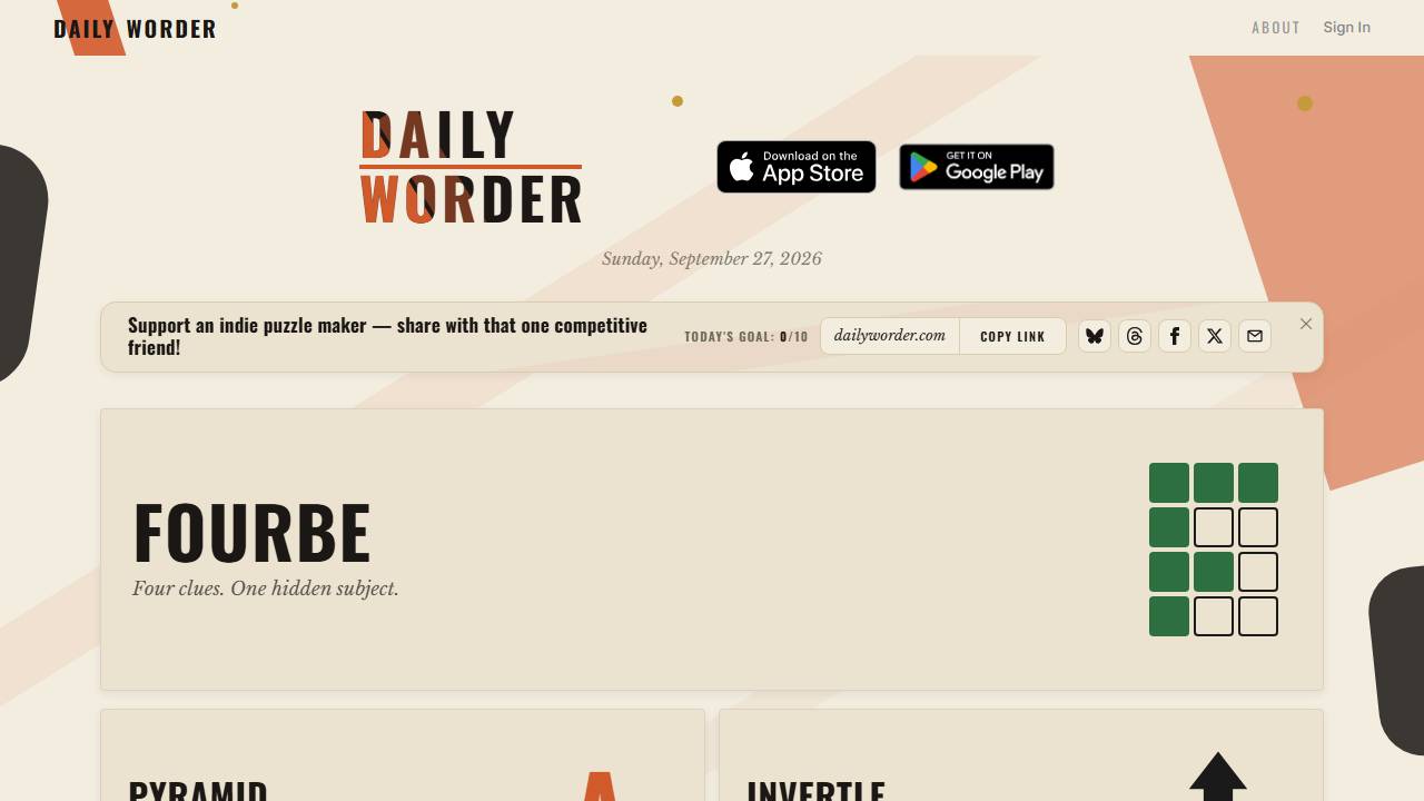 Daily Worder screenshot
