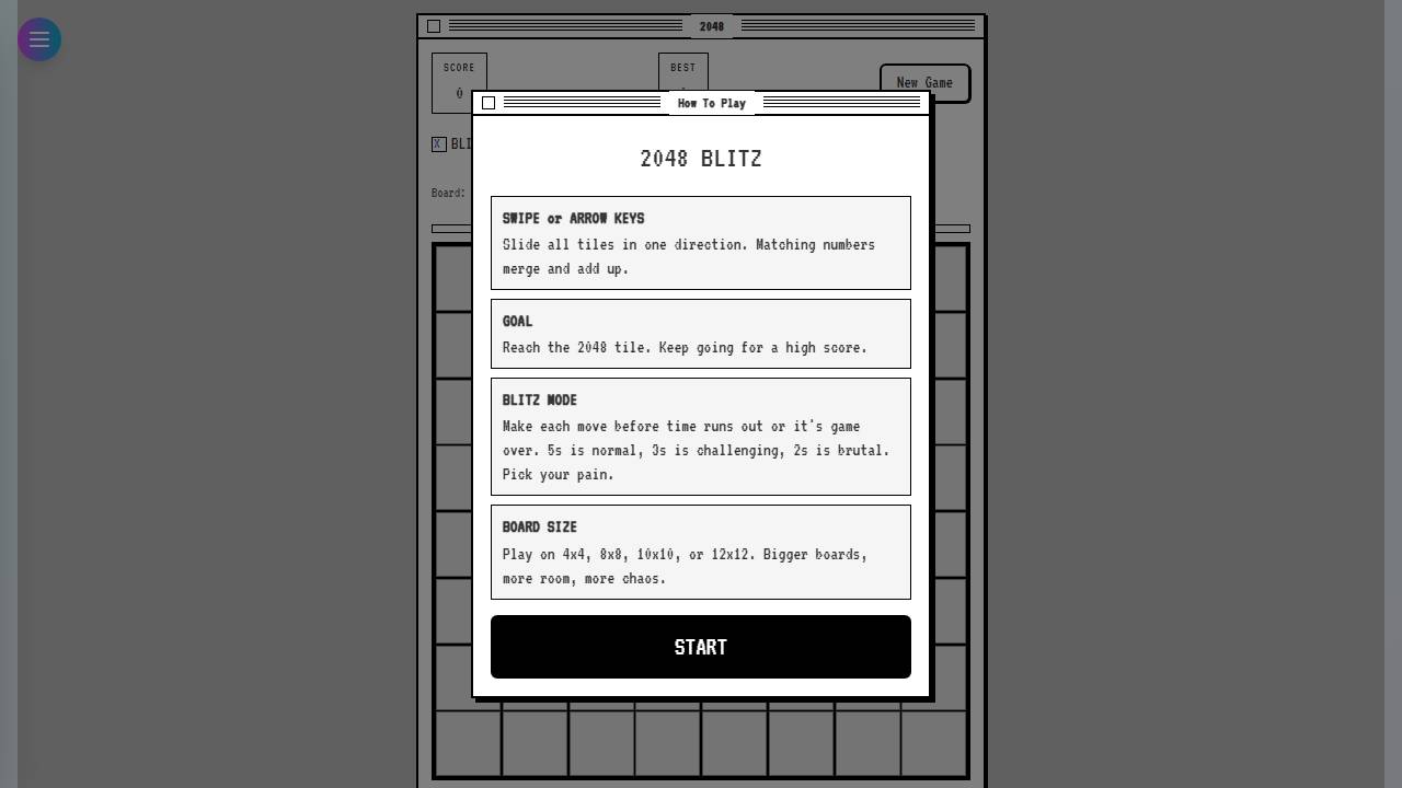 2048 Blitz Edition screenshot
