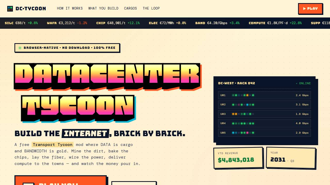 Datacenter Tycoon screenshot