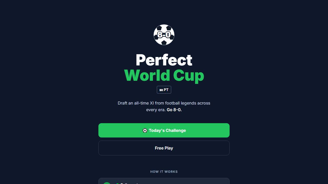 Perfect World Cup screenshot