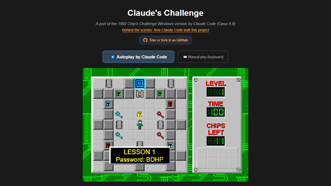 Chip's Challenge screenshot