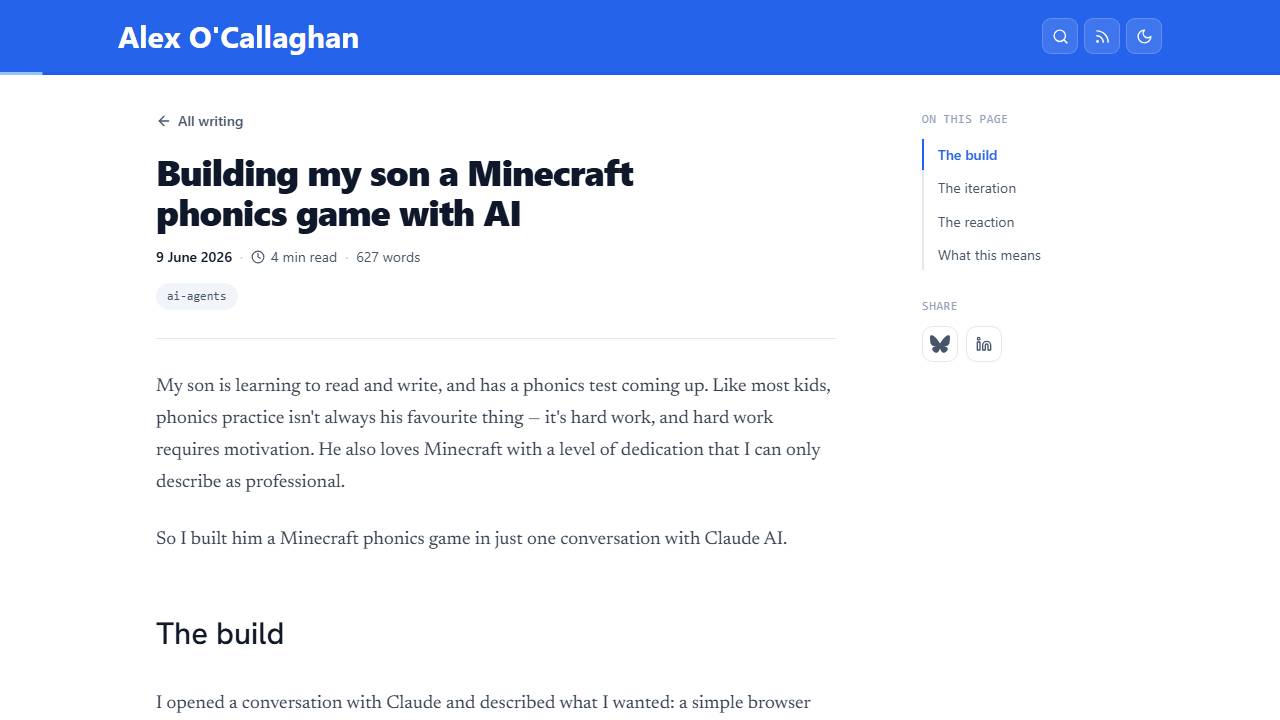 Minecraft Phonics screenshot