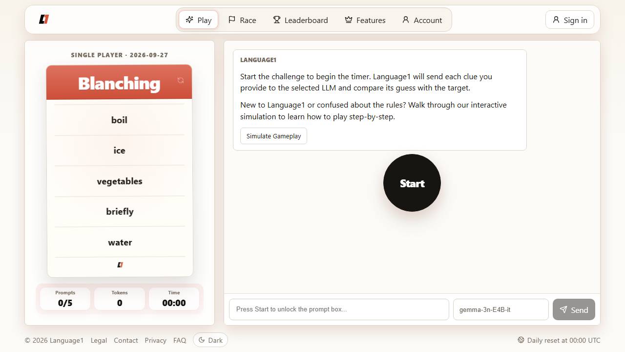Language1 screenshot