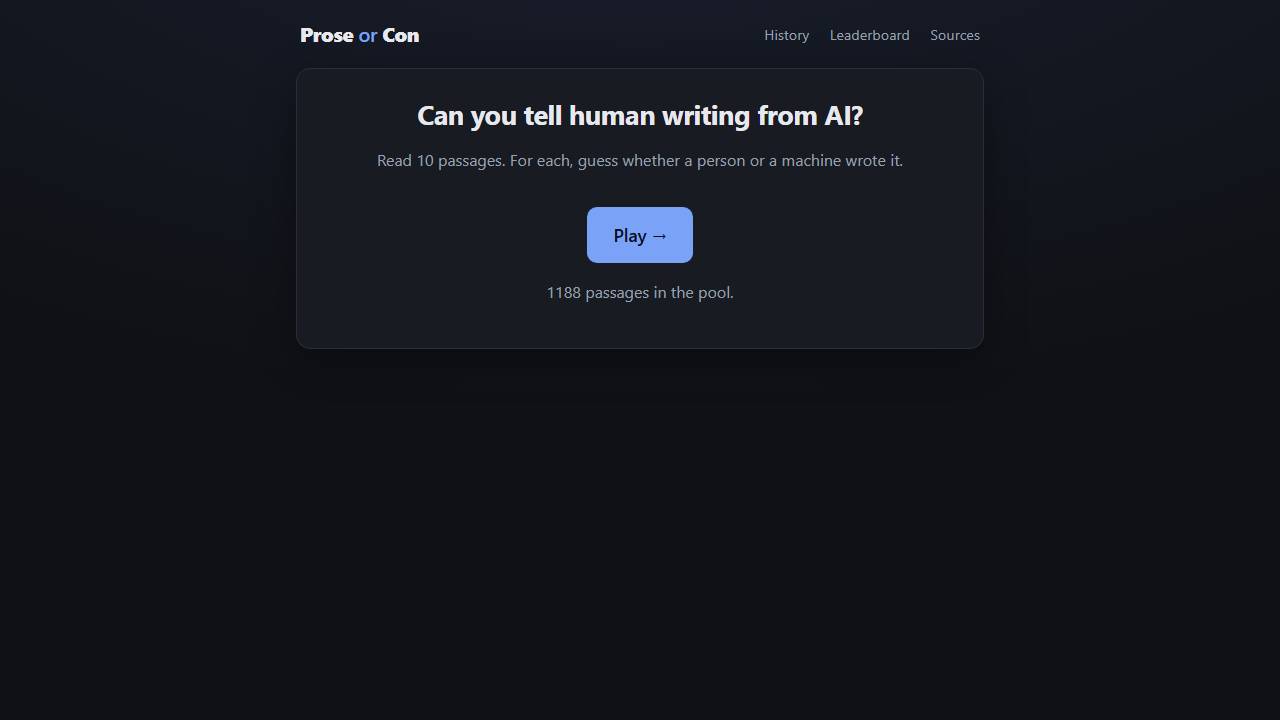 Prose or Con screenshot