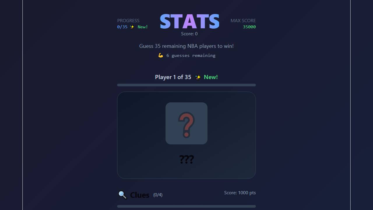 NBA Trivia Game screenshot