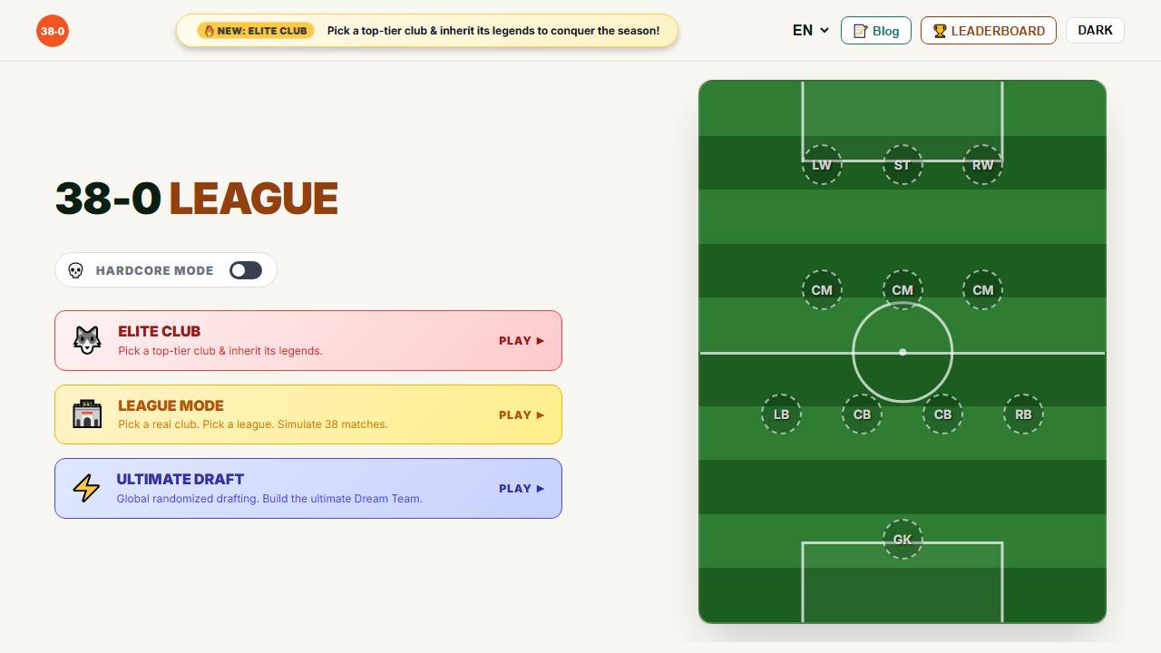 38-0 Conquer the Top Leagues screenshot