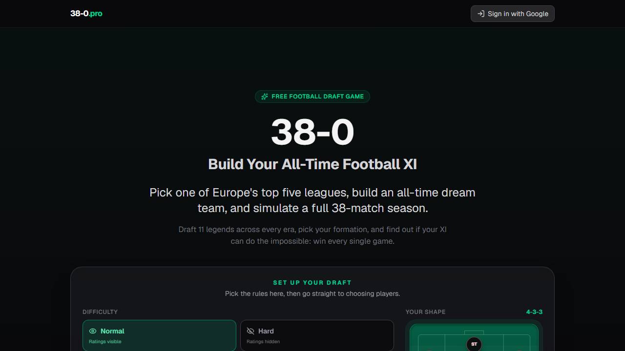 38-0 screenshot