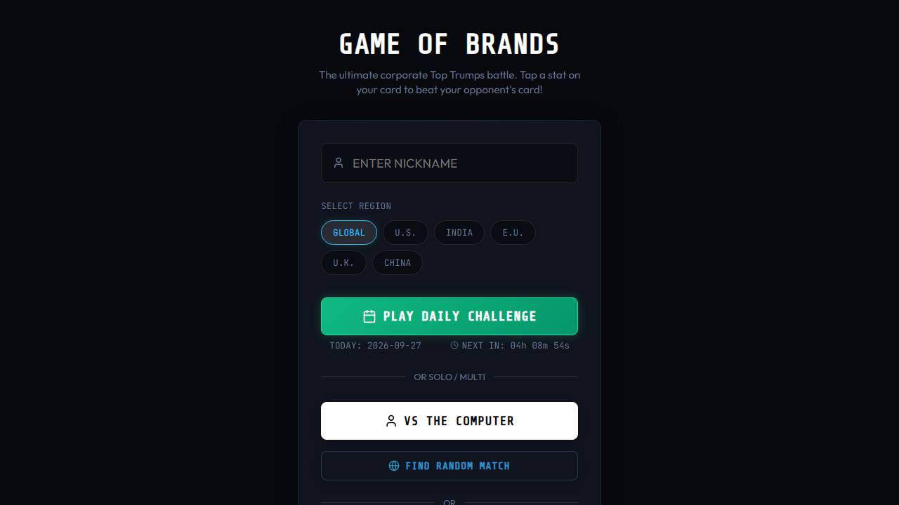 Game of Brands screenshot