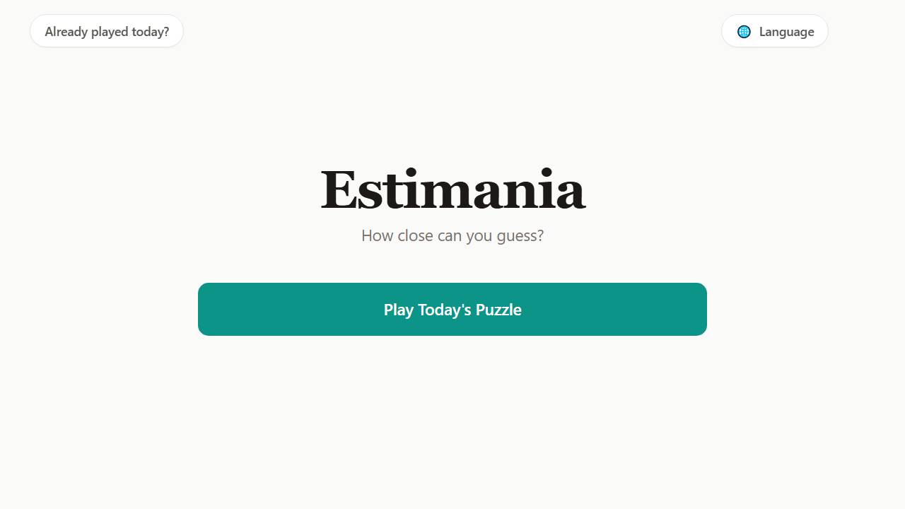 Estimania screenshot