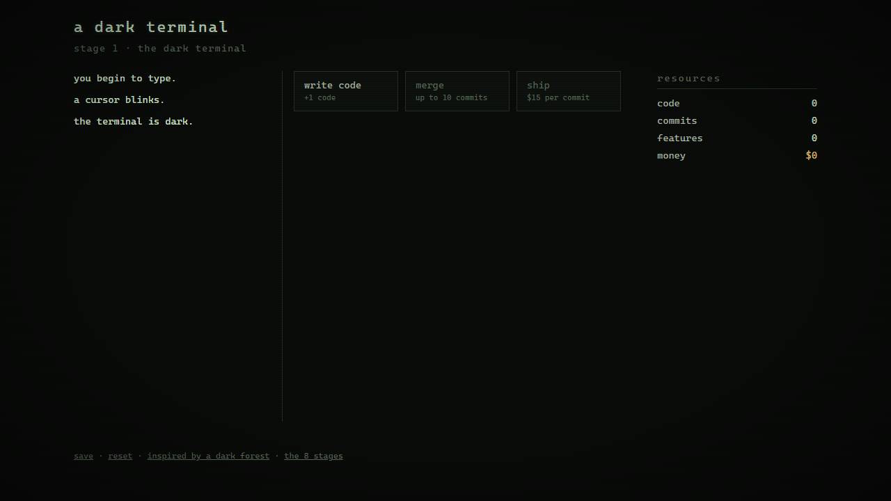 ADarkTerminal screenshot