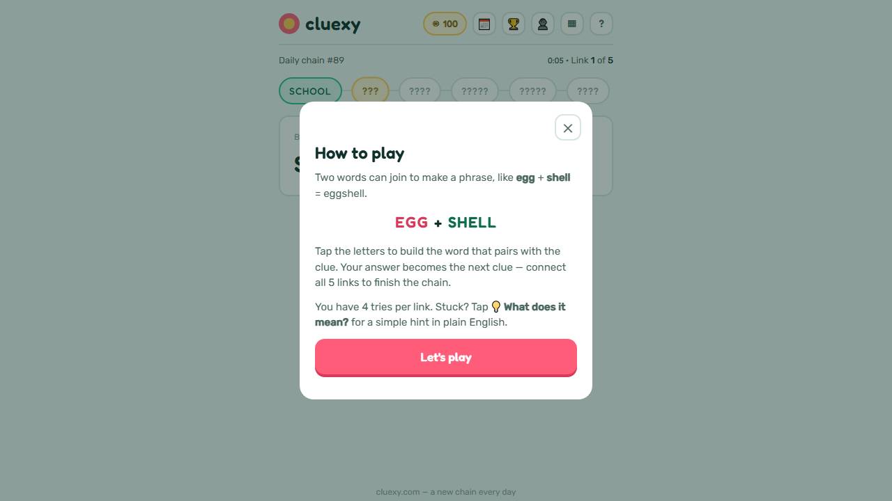 Cluexy screenshot