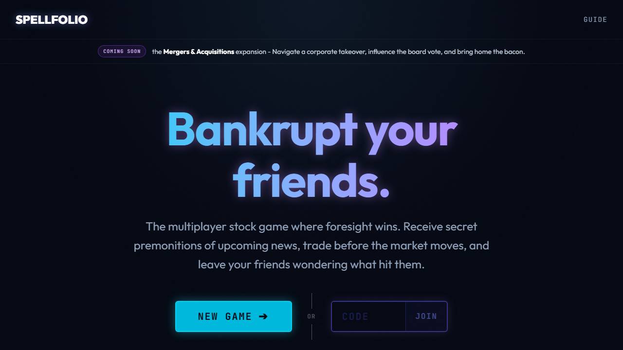 Spellfolio screenshot