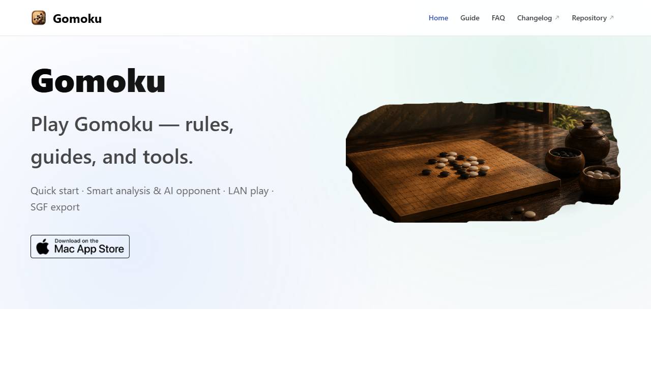 Gomoku AI Edu screenshot