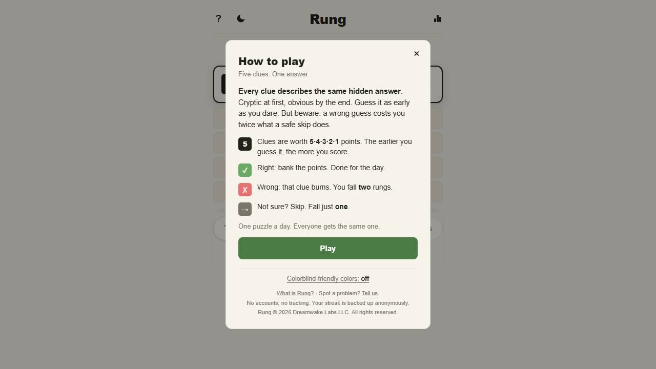 Rung screenshot