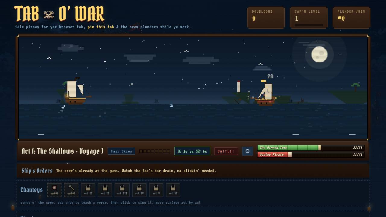 Tab O' War screenshot