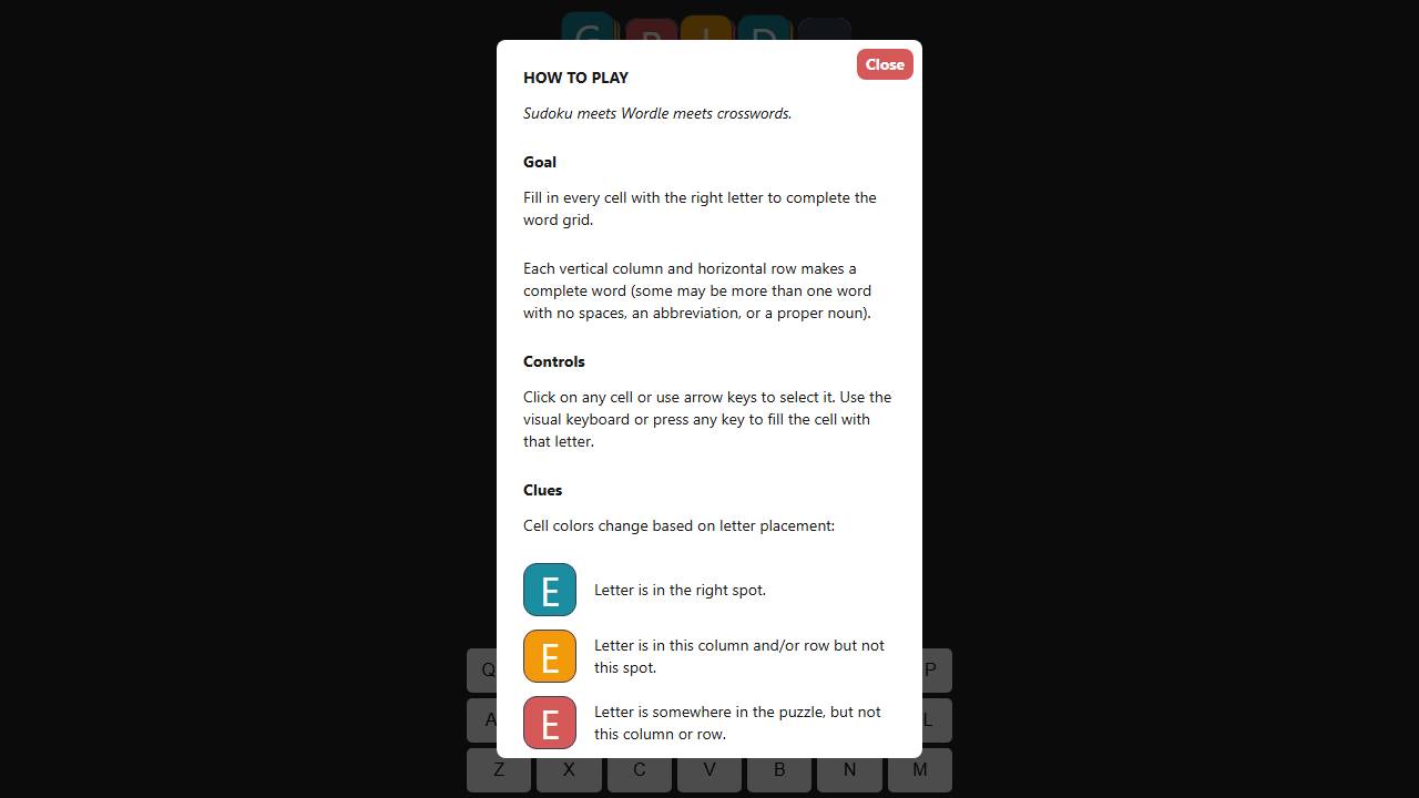 Grid Words screenshot