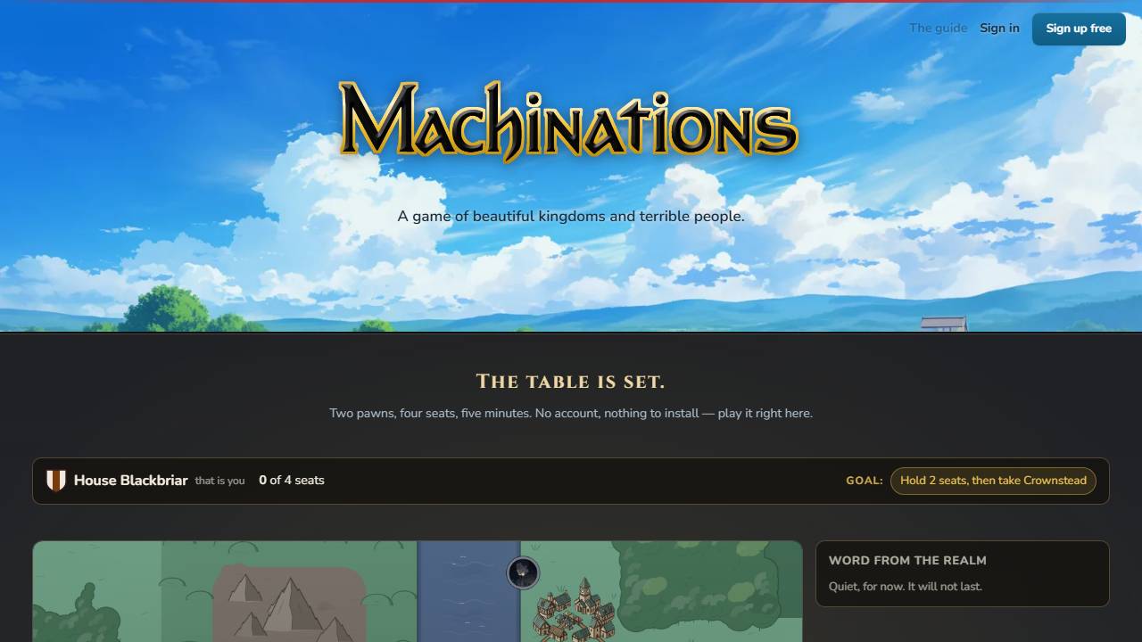 Machinations screenshot