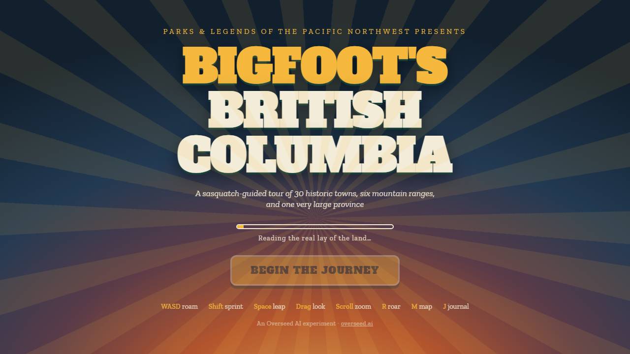 Bigfoot's British Columbia screenshot
