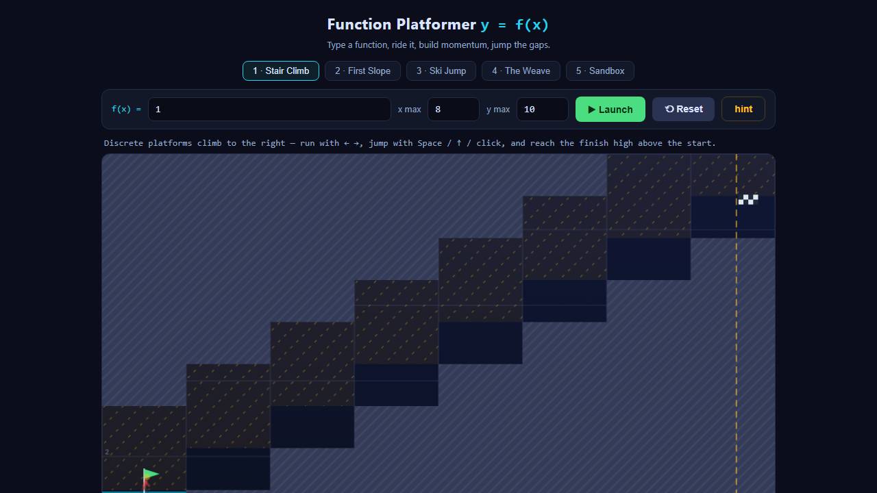 Function Platformer screenshot