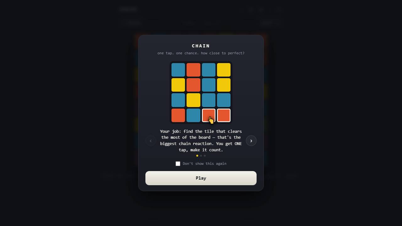 Chain screenshot
