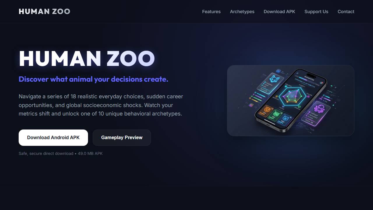 HumanZoo screenshot