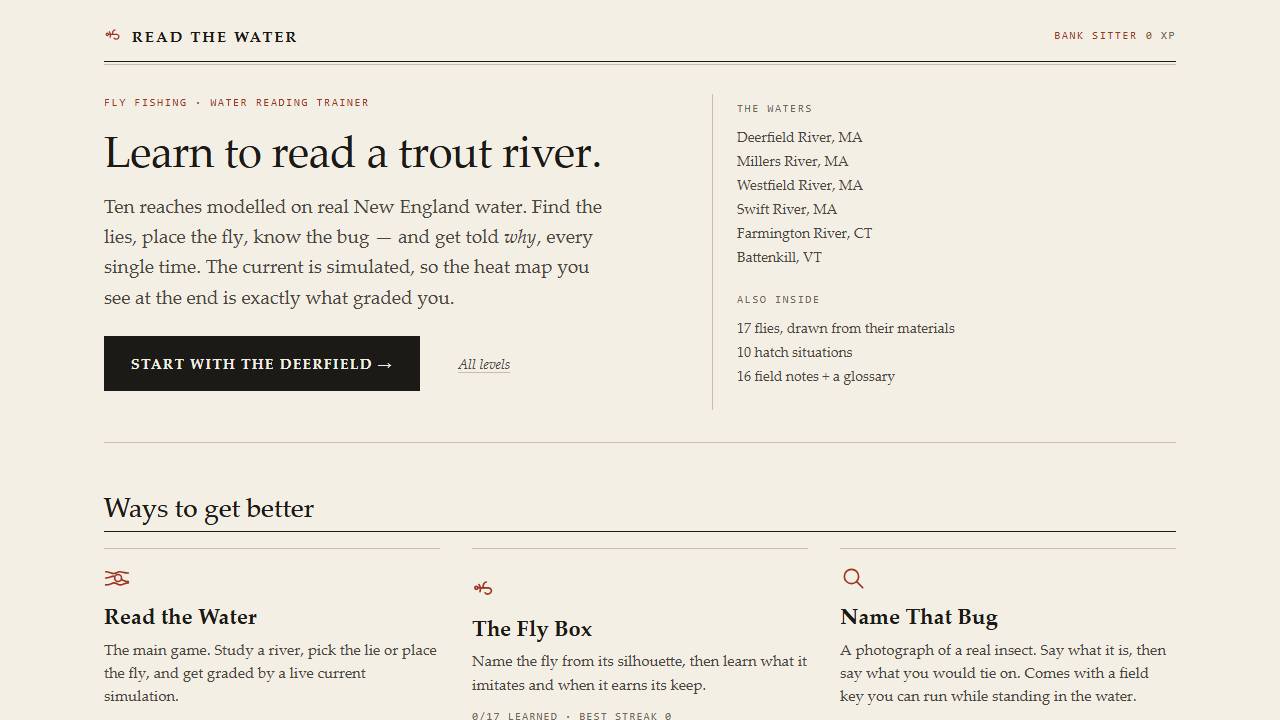 Read the Water screenshot
