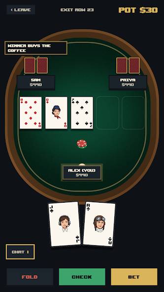 Poker and Liar's Dice over Bluetooth screenshot