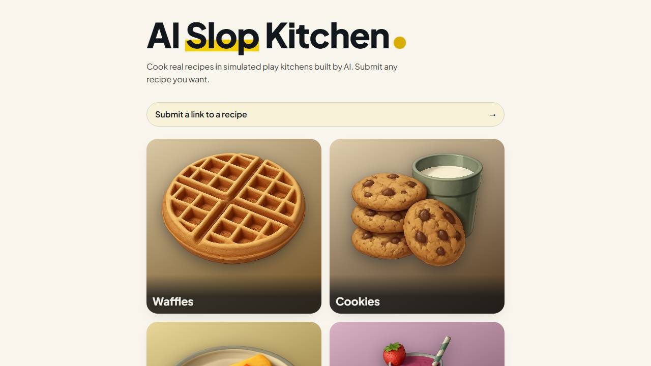 AI Slop Kitchen screenshot